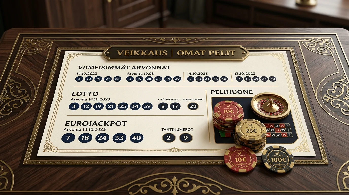 Veikkauksen tulosarkisto — Veikkauksen tulosarkisto: oikea tulos